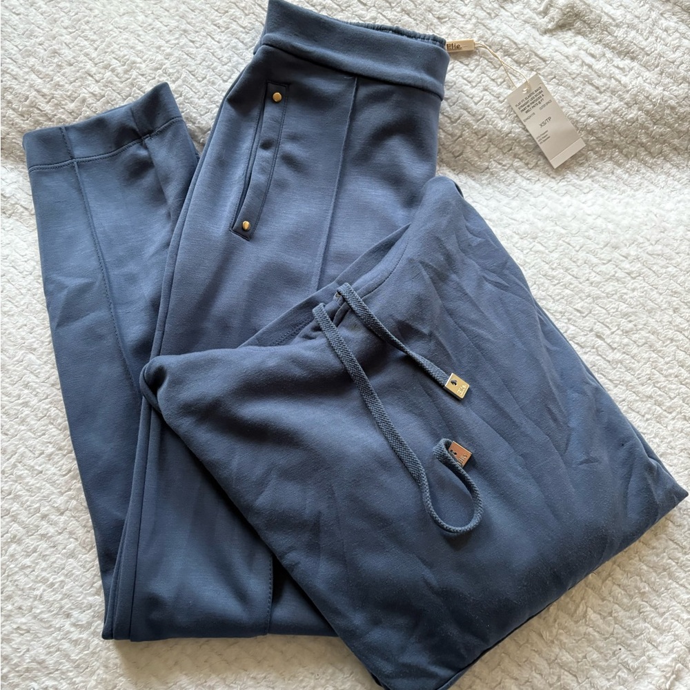 Blue Pants & Jumpsuit Sweatshirt Set